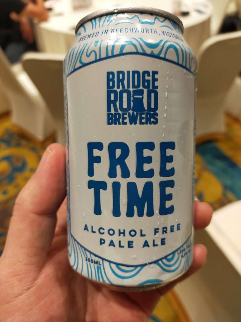A can of Free Time Pale Ale from Bridge Road Brewers