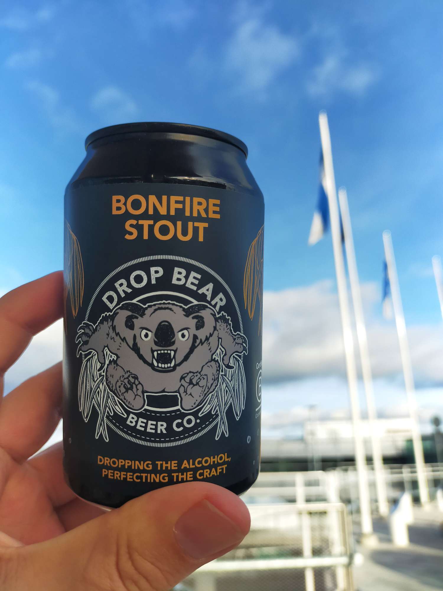 Can of Drop Bear Beer Bonfire Stout