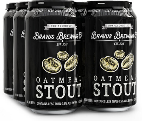 Cans of Bravus Brewing Oatmeal Stout