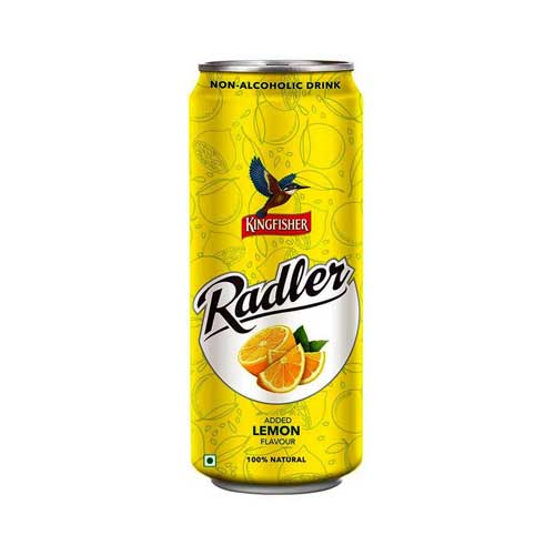 Bottle of Kingfisher Lemon Radler Alcoholic Beer in India