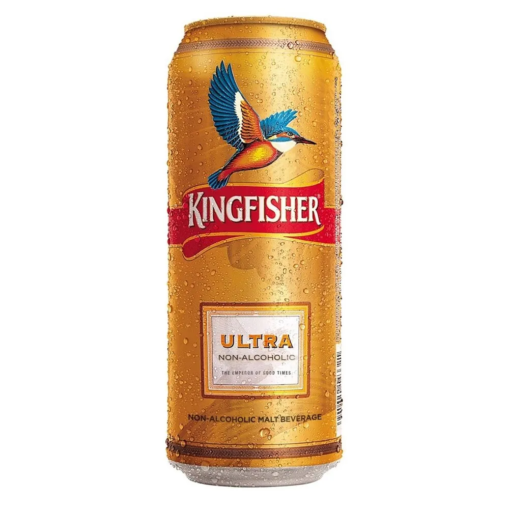 Can of Kingfisher Ultra Non Alcoholic Beer in India